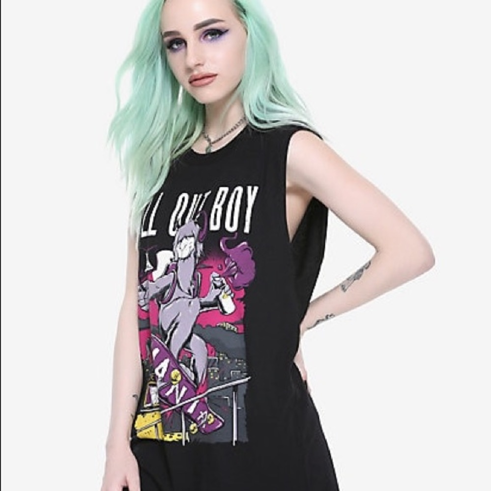2/$20!! Fall Out Boy Muscle Tank Top